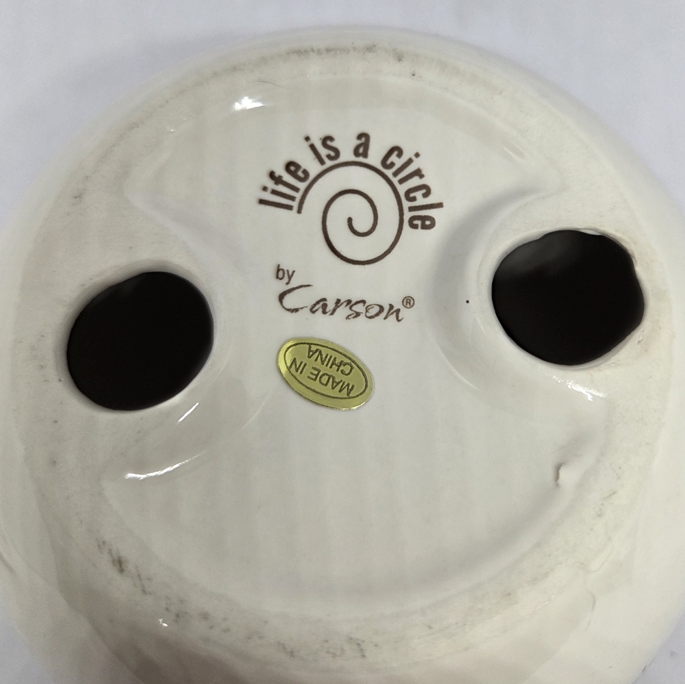LIFE IS A CIRCLE Carson Round Tealight Candle Holder & Lid Live Laugh Love - Picture 10 of 10